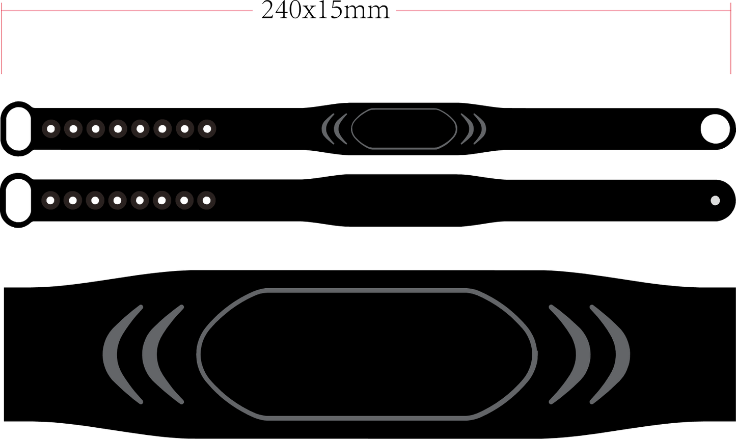 Silicone bracelet (A01)