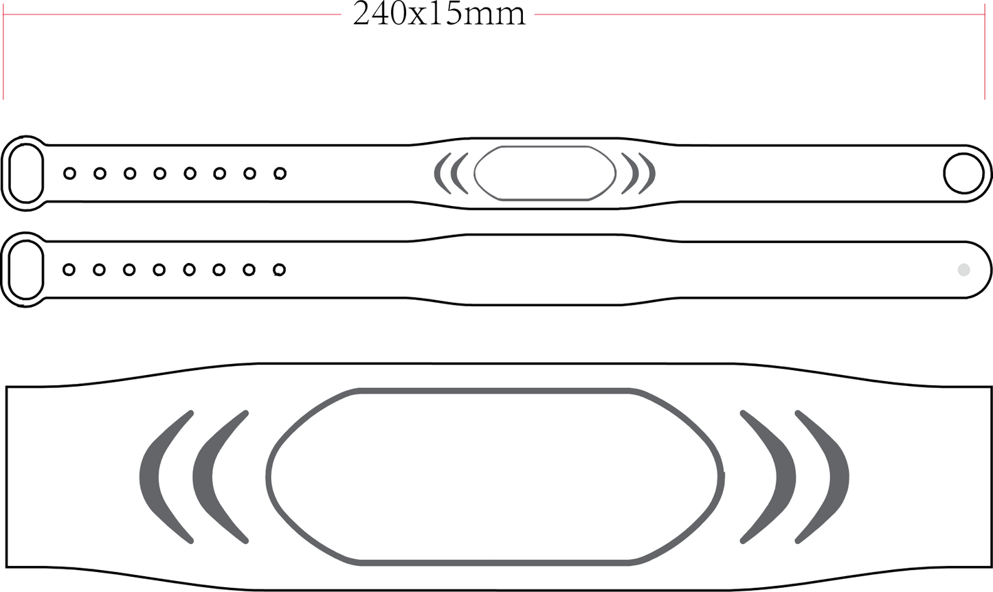 Silicone bracelet (A01)