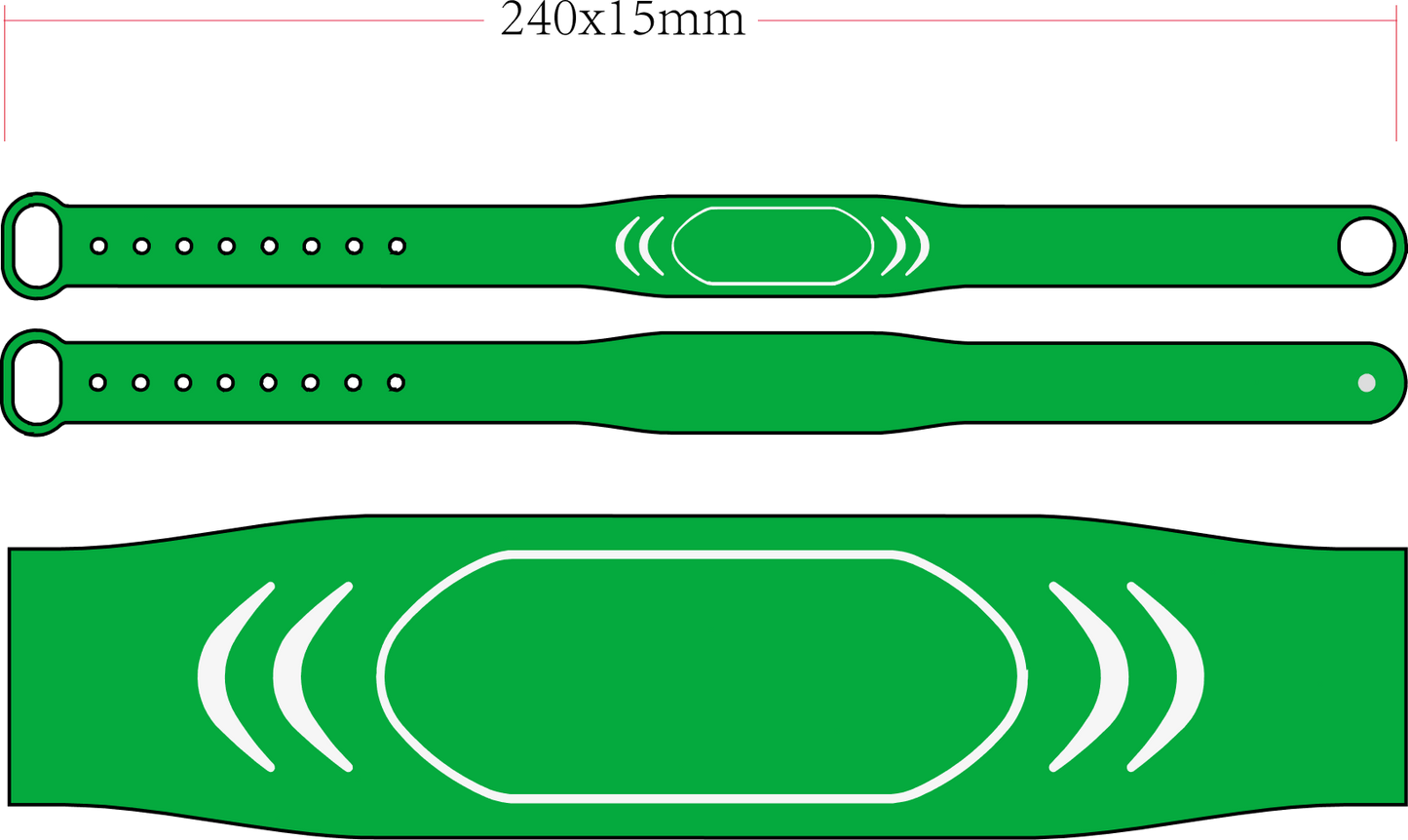 Silicone bracelet (A01)